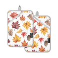 thumbnail image 7 of Yayeee Pot Holders Kitchen Heat Resistant with Pocket 7"x9.8" Cotton Oven Cooking Hot Pads, Gray Autumn Leaves, 7 of 7