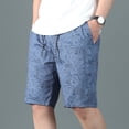 thumbnail image 3 of SGFCWSX Men Cargo Shorts Casual,Relaxed Summer Outdoor Lightweight Shorts with Pockets Blue 4XL, 3 of 5