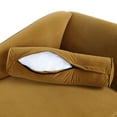 thumbnail image 5 of Noble House Xane Indoor Fabric Chaise Lounge With Bolster Pillow, Turmeric, 5 of 9