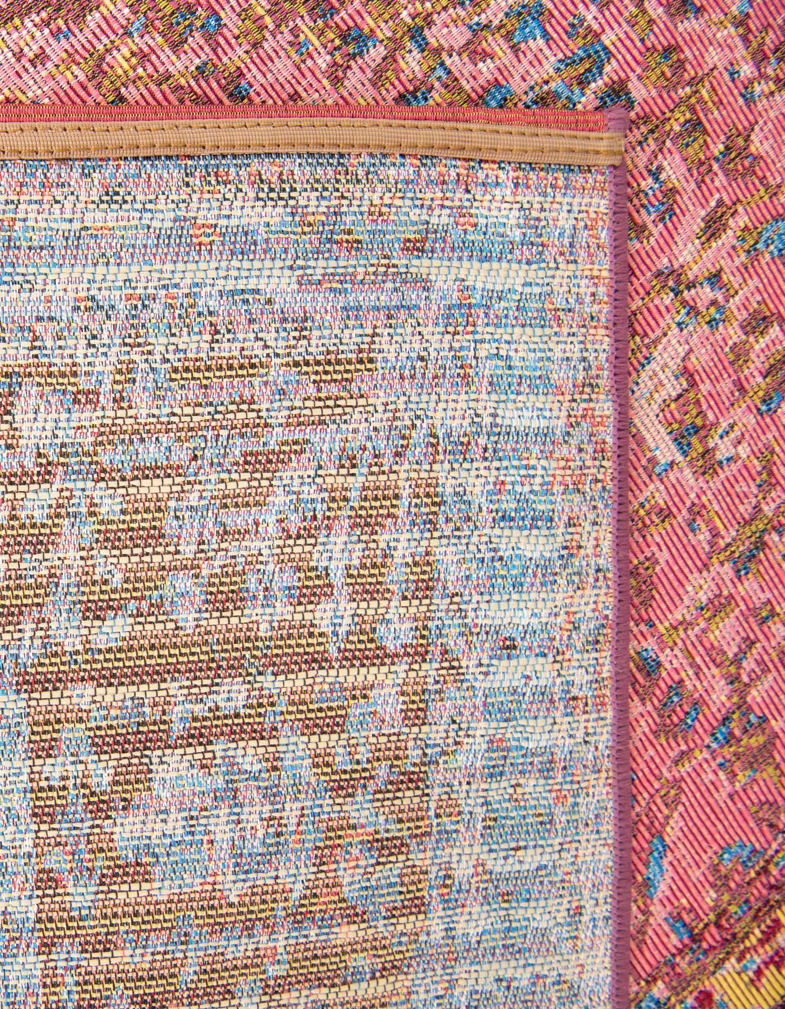 Unique Loom Outdoor Traditional Collection Area Rug - Fortitude (9'  x 12' Rectangle Vintage Salmon Coral/Beige)