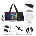 thumbnail image 4 of Fotbe Neon Pop Art Pitbull Bolsa Deportiva de Lona Plegable con Estampado, Bolsa de Gimnasio con Bolsillo Seco/Húmedo, Bolsa de Viaje Ultraligera de Gran Capacidad, 4 of 6