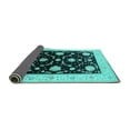 thumbnail image 2 of Ahgly Company Indoor Rectangle Oriental Turquoise Blue Industrial Area Rugs, 5' x 7', 2 of 4