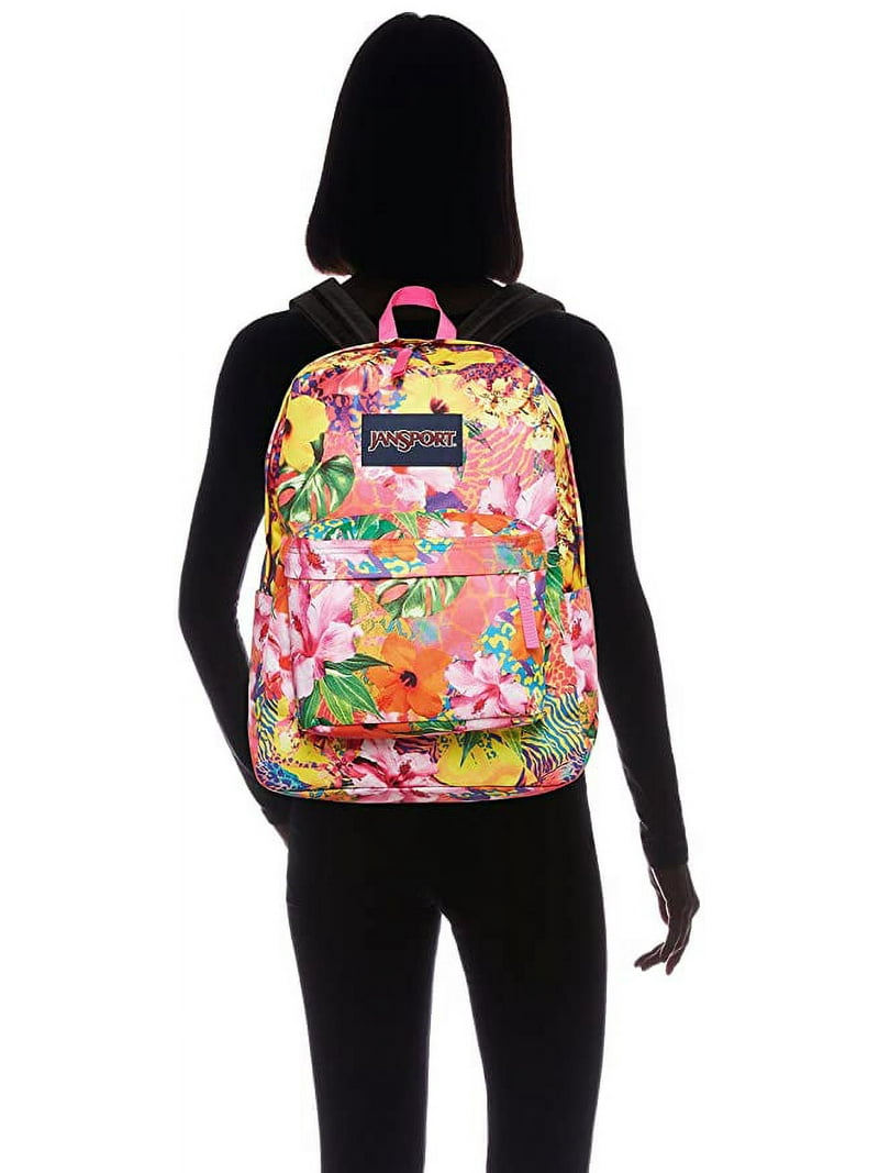 JanSport Tropical Mania SuperBreak Backpack Ultralight with Padded