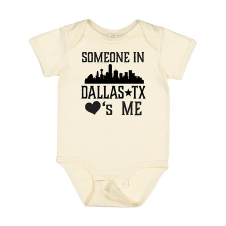 

Inktastic Dallas Texas Someone Loves Me Gift Baby Boy or Baby Girl Bodysuit