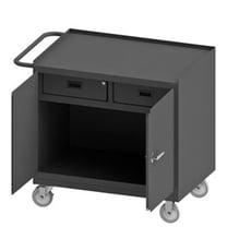 Durham 3116-95 36 in. 14 Gauge Mobile Bench Cabinets, Gray