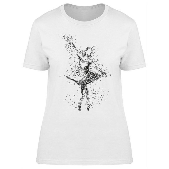Fading Ballerina T-Shirt Women -Image by Shutterstock, Female x-Large
