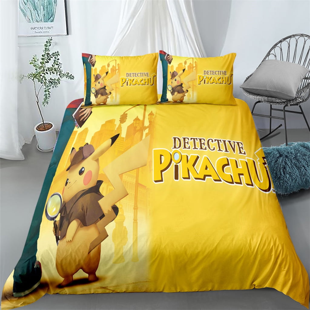 Kids Single Duvet Set Quilt Cover Bedding Bed Set Pillow Case 