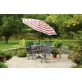 thumbnail image 3 of Sunline  Traditional  9 ft. Tiltable Red White Stripe  Market Umbrella, 3 of 3