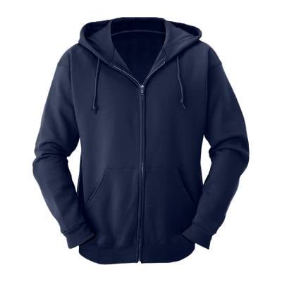 Sudadera Fruit of the Loom Talla M con Gorro Azul Marino