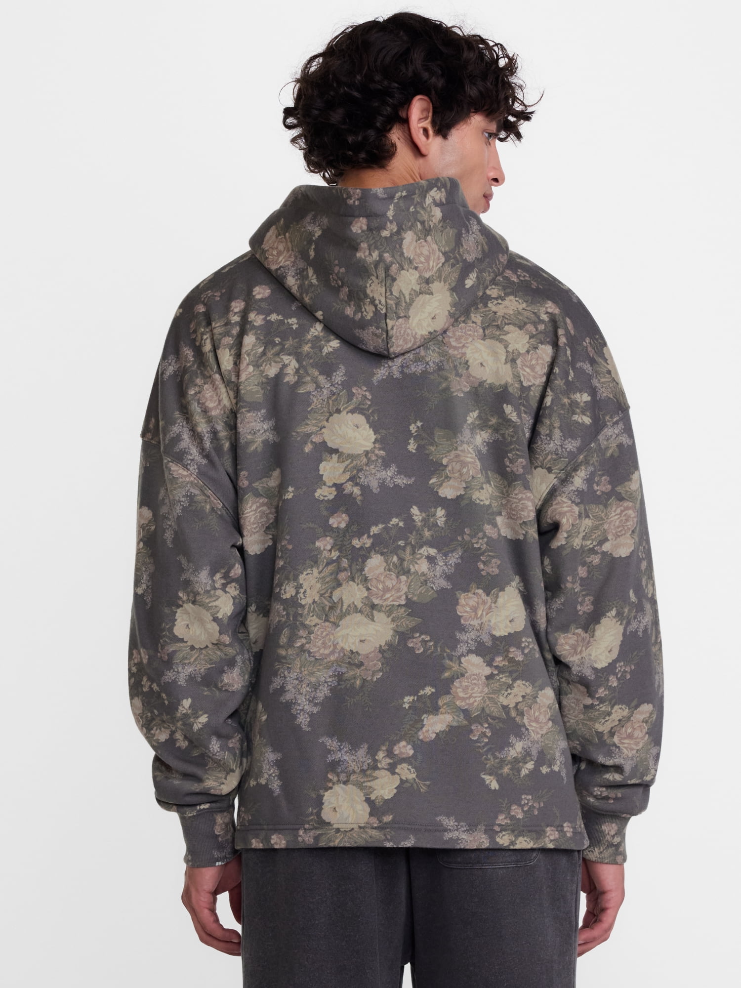 No Boundaries Boxy Fit Half Zip Hoodie Sweatshirt, Men's XS-5XB