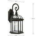 thumbnail image 4 of P560323-020-Progress Lighting-Dillard - 1 Light Outdoor Large Wall Lantern In Traditional Style-18.12 Inches Tall and 9.5 Inches Wide-Antique Bronze, 4 of 4
