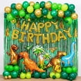thumbnail image 5 of Decoraciones para fiesta de cumpleaños de dinosaurios, suministros para fiestas de dinosaurios, globos de dinosaurios para niños, recuerdos de fiestas temáticas de cumpleaños Rojo Verde, 5 of 5