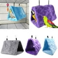 thumbnail image 2 of ZPAQI Parrot Hammock with 2 Hanging Hooks Warm Snuggle Hut Cage Tent for Cockatiels, 2 of 16