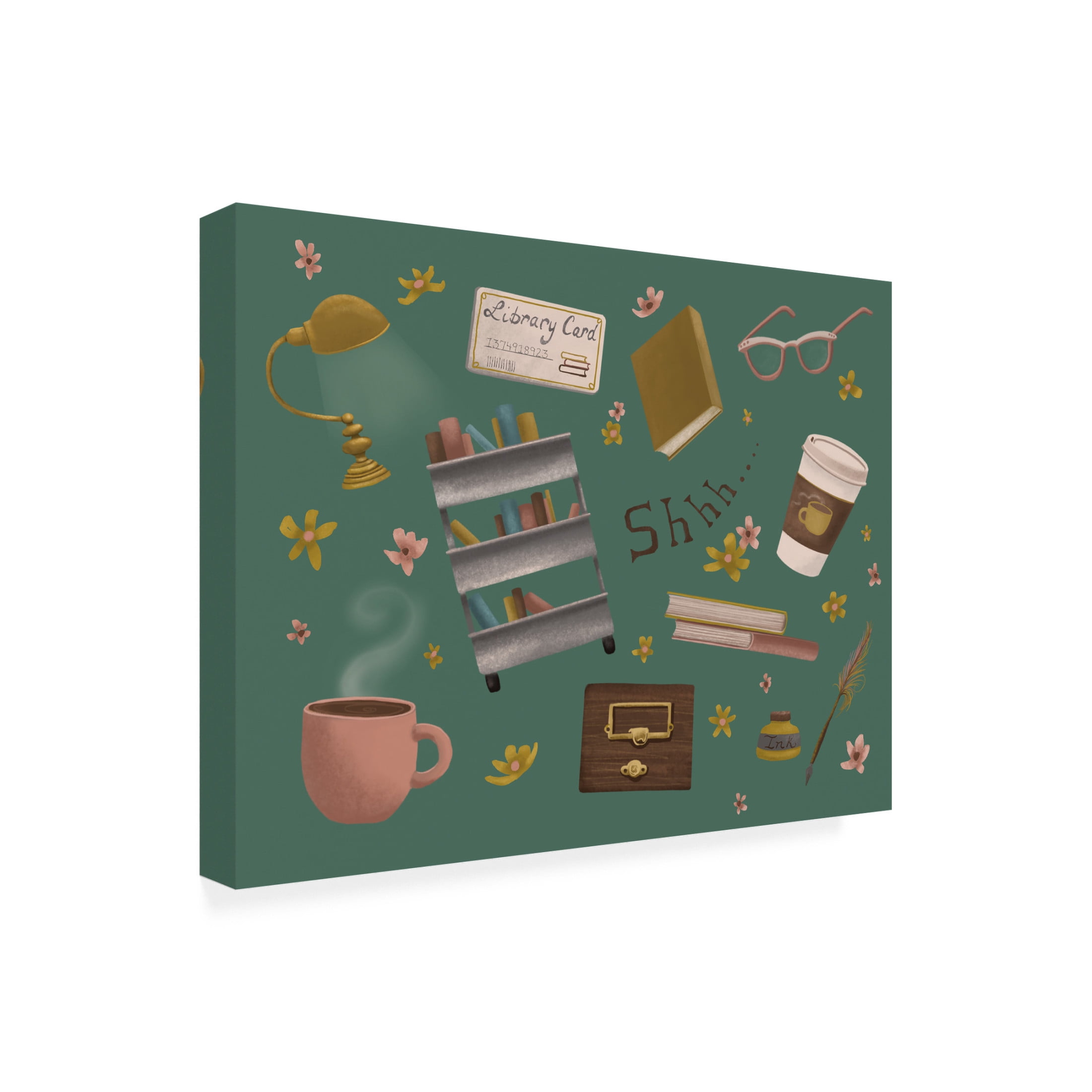 Canvas Wall Art - Christine Rotolo 'Librarian 1' Wall Art for Living Room, Bedroom, or Office Décor by Trademark Fine Art - 47 x 35 Inches