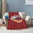 thumbnail image 6 of Susquehanna University Logo Fleece Blanket, Very Soft Microfiber Flannel Blanket for Couch Warm and Cozy for All Seasons, Black, 6 of 6