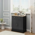 thumbnail image 5 of M optimized Wood Storage Cabinet, Sideboard Buffet Cabinet with Drawers & Doors, Modern Accent Furniture for Living Room, Kitchen, Dining Room, 5 of 7