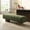 Green 0G, variant on Dining Bench Upholstered Dining Bench for Dining Room, No-Assembly End of Bed Entryway Bench Ottoman for Bedroom Living Room, Green Boucle Fabric Stool Top Wood Leg 300 LBS Weight Capacity,Kitchen Be