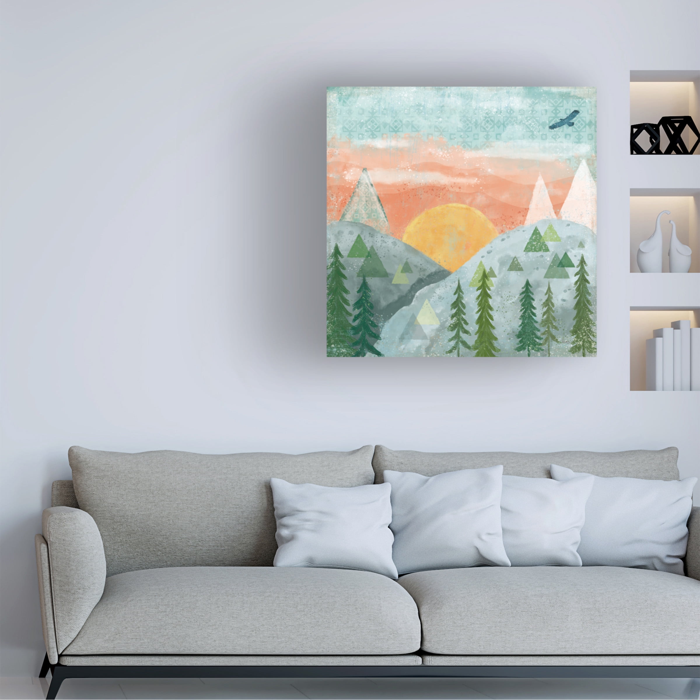 Veronique Charron 'Woodland Forest VI No Words' Canvas Art