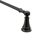 thumbnail image 1 of Moen YB8424BL Weymouth 24-Inch Towel Bar, Matte Black, 1 of 2