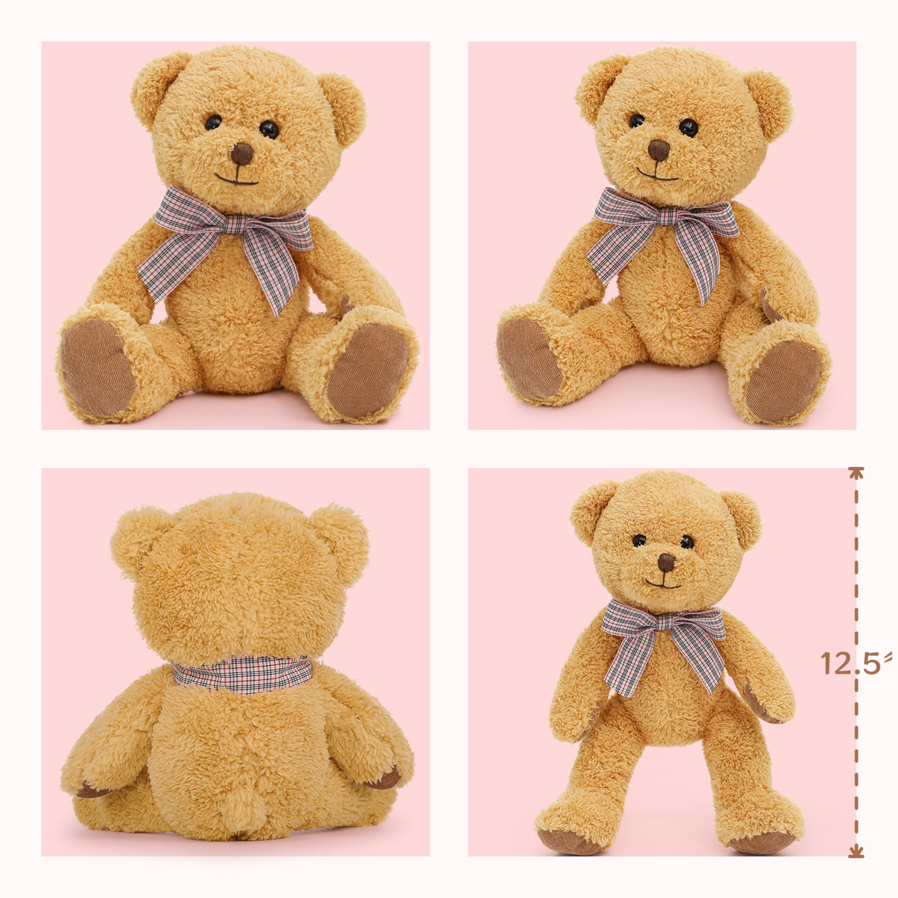 MaoGoLan 5 Pack Teddy Bears 12.5" Bulk Stuffed Animal Bear Plush Toy