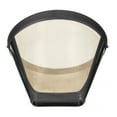 thumbnail image 4 of vlrwzc Useful Reusable 10-12 Cup Coffee Filter Permanent Cone-Style Coffee Maker Machine Filter Gold Mesh with Handle Cafe Coffees Tool, 4 of 6