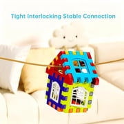 Funjoypals 6 IN 1 DIY Interlocking Block Building Sets for Kids, Educational STEM Construction Toys for Toddlers Boys Girls Ages 3+