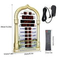 thumbnail image 4 of VORFOR Azan Clock, Automatic Led Islamic Muslim Prayer Alarm Wall Clock, Mosque Digital Azan Clocks for Home Decor, Office, Gold, 4 of 10