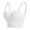 White, variant on Zpanxa Plus Size Bras for Women, Sports Bras for Women, Sports Solid Color Underwear Yoga Fitness Gathered Long Bra