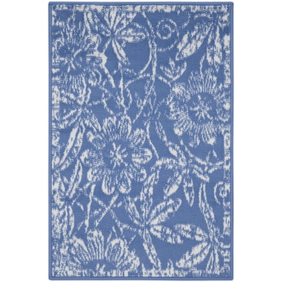 Nourison Whimsicle WHS05 Indoor only Area Rug - Blue 2' x 3'