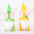 thumbnail image 4 of TETOU 2pcs Easter Gnomes Plush,7 Inch Handmade Easter Bunny Gnomes Spring Decorations for Easter Party Home Kids Gift Centerpiece Ornament(Pink+Blue), 4 of 6