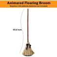 thumbnail image 4 of 43.5Inch Talll Touch Activation Witch Broom Plastic Moving Witch Broom Stick Decoration Moving Witch Broom 43.5Inch for Front Garden Yard Porch, 4 of 10