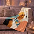 thumbnail image 6 of Autumn Beagle Patterned Bandana, Playful Pet Portrait Pattern, Warm Flannel Blanket for Living Room and Bedroom, Dog Lovers Thanksgiving Gift, Pet Lover Home Decor, 6 of 9