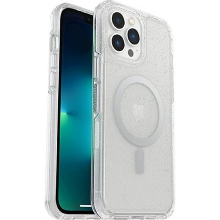 OtterBox Symmetry Clear Series+ Antimicrobial Case with MagSafe for iPhone 13 Pro Max & iPhone 12 Pro Max Only - Non-Retail Packaging - Stardust Clear Glitter