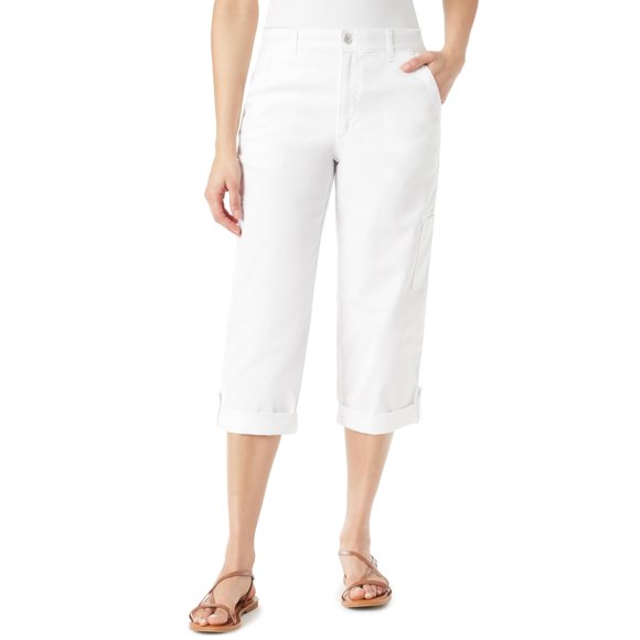Pantalones Capri Cargo para Mujer Gloria Vanderbilt con Entrepierna de 53 cm