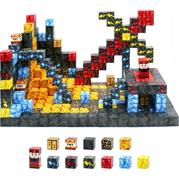 Mangobob 70 Pcs Magnetic Building Blocks