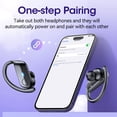 thumbnail image 6 of VEATOOL T8 Wireless Earbuds Bluetooth Headphones Sport, 2025 Bluetooth Earbuds Stereo Ear Buds, Noise Cancelling Mic, IPX7 Waterproof Headset for Workout/Running Black, 6 of 7