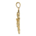 thumbnail image 2 of 14K Yellow Gold Charm Pendant Themed 35 mm 18 Polished Crucifix, 2 of 3