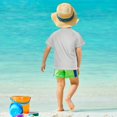 thumbnail image 4 of FORMRS Boys Rash Guard Short Sleeves Swim Shirt Quick Dry UPF 50+ Sun Protection, Sizes 3-12T, Game Day, 4 of 6