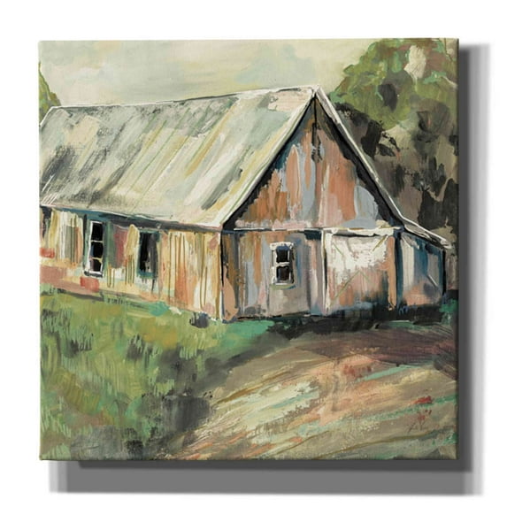 Epic Graffiti "Going to the Country I Earth" by Jeanette Vertentes, Canvas Wall Art, 18"x18"