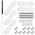thumbnail image 1 of 1 Set Pleated Shade Repair Kit Window Shade Cord Retainers Blind String Window Shade Repair Tool Rv Blinds Replacement Part, 1 of 4