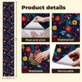 thumbnail image 4 of Peel and Stick Wallpaper Contact Paper Floral Daisy Modern Red Yellow Blue Daisies Red Flowers Yellow Flowers Self Adhesive and Removable 17.7in x 118in, 4 of 8