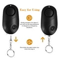 thumbnail image 2 of Alarma personal Irfora Alarma personal 120-130dB Safe Sound emergencia autodefensa seguridad llavero de alarma LED linterna para mujeres niñas niños ancianos Explorer, negro, 1 paquete Irfora Alarma personal, 2 of 5