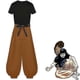 thumbnail image 5 of Anime Fushiguro Toji Cosplay Jujutsu Kaisen Costume Short Sleeve Men Top Pants Halloween Rave Party Combat Uniform Suit GuanGuan, 5 of 5