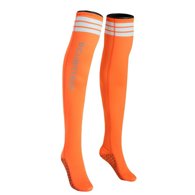 Medias de buceo superelásticas de 1,5 mm para niñas, calcetines de buceo largos por encima de la rodilla, calcetines de playa, calcetines de buceo con protección solar