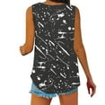 thumbnail image 6 of Neewe Womens Summer V Neck Strappy Tank Tops Loose Fit Casual Sleeveless Shirts Regular Prin Blouses, 6 of 6