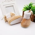 thumbnail image 6 of URMAGIC Baby Boys Girls Fleece Winter Warm Snow Boots Soft Sole Crib Shoes Booties for Newborn Infant Toddler 0-18 Months, 6 of 10
