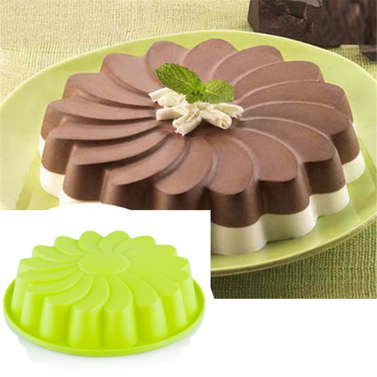 6 Cups Tosnail 3 Pack Round Silicone Molds Great for Cake Decoration Jelly Pudding Candy Chocolate Making 15 Cups and 24 Cups 