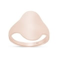 thumbnail image 2 of AFFY Flat Oval Top Signet Ring In 14K Rose Gold Over 925 Sterling Silver (Large) Ring Size 8, 2 of 4