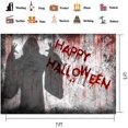 thumbnail image 4 of 7X5ft Bloody Halloween Backdrop Fabric Dripping Blood Ghost Shadow Photo Backdrops for Photoshoot Horror Halloween Party Banner Portrait, 4 of 4
