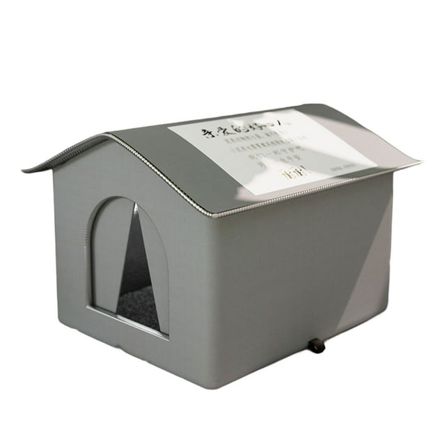 Lit Lapin Imperméable et Résistant à la Pluie Maison Pliable pour Animaux Chat Abri Extérieur pour Chat Maison Extérieure pour Chat Imperméable Chat Errant A 33CM